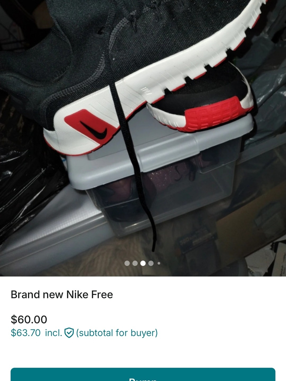 Nike Kids Black, White & Red Slip-On Sneakers
